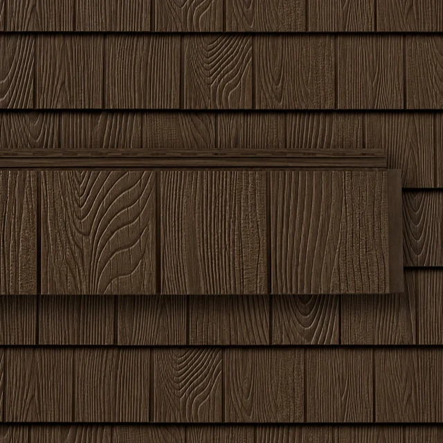 Сайдинг Ю-Пласт Hokla S-Lock Щепа, Каштановый